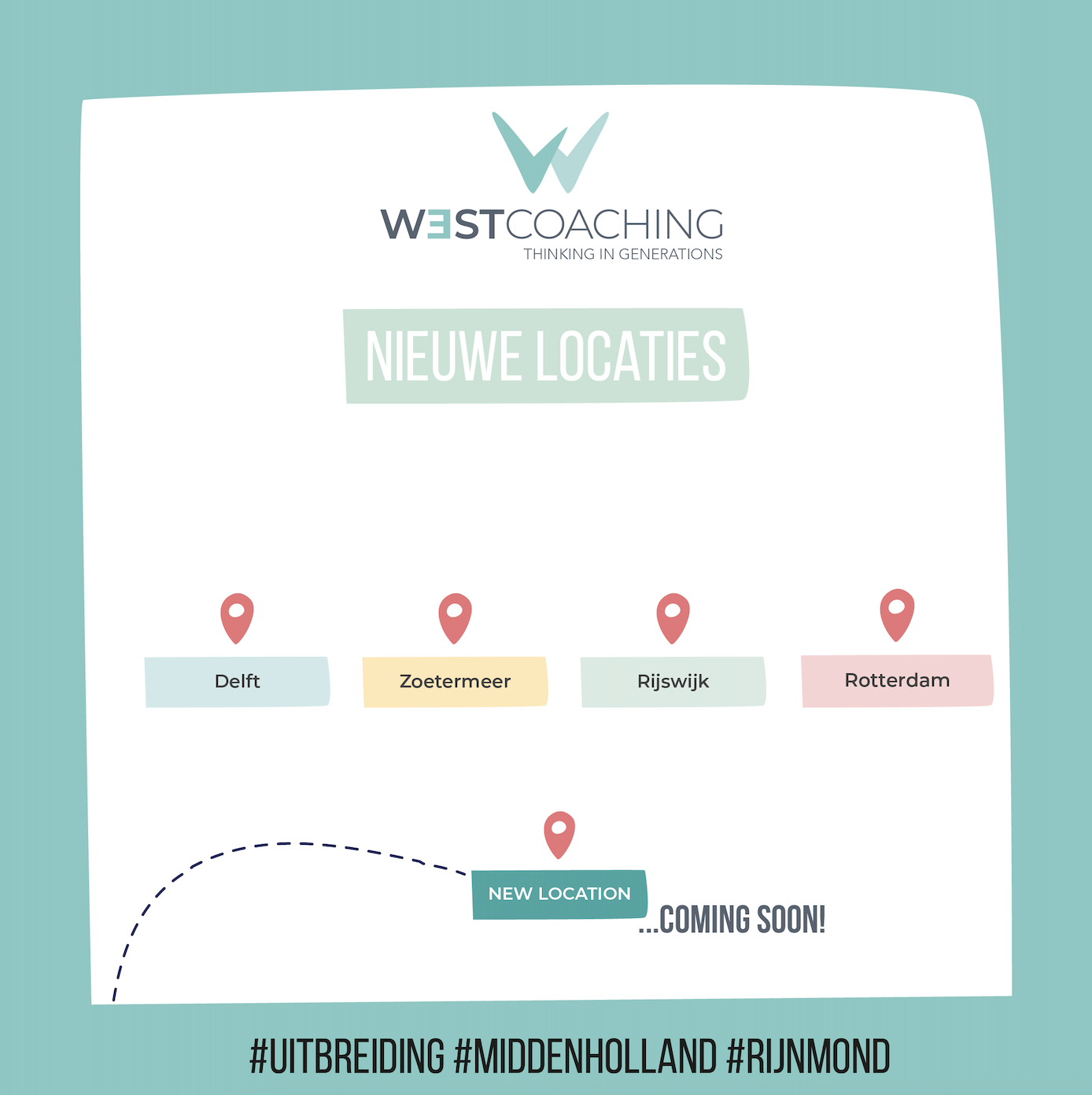 Westcoaching nieuwe locaties